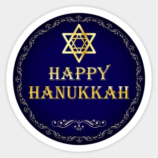 The last night of Hanukkah Sticker